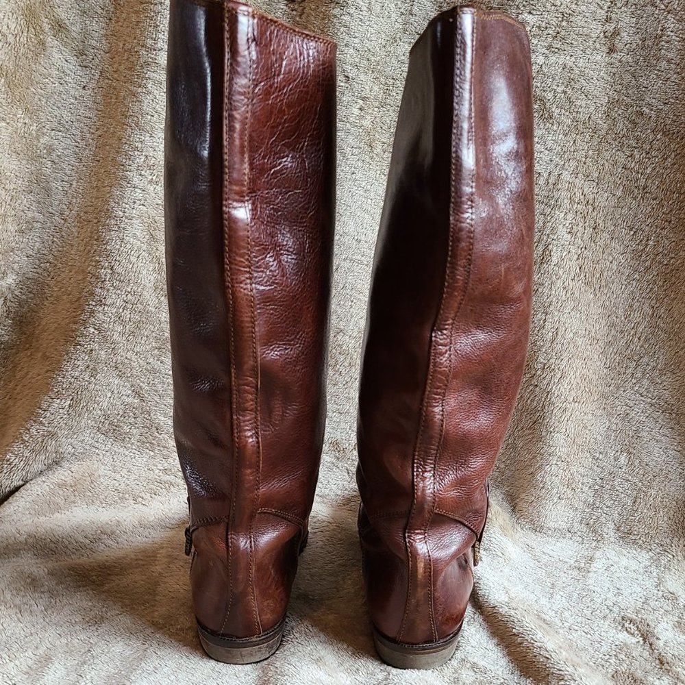 Joan & David Brown Leather Riding Boot - Picture 4 of 15